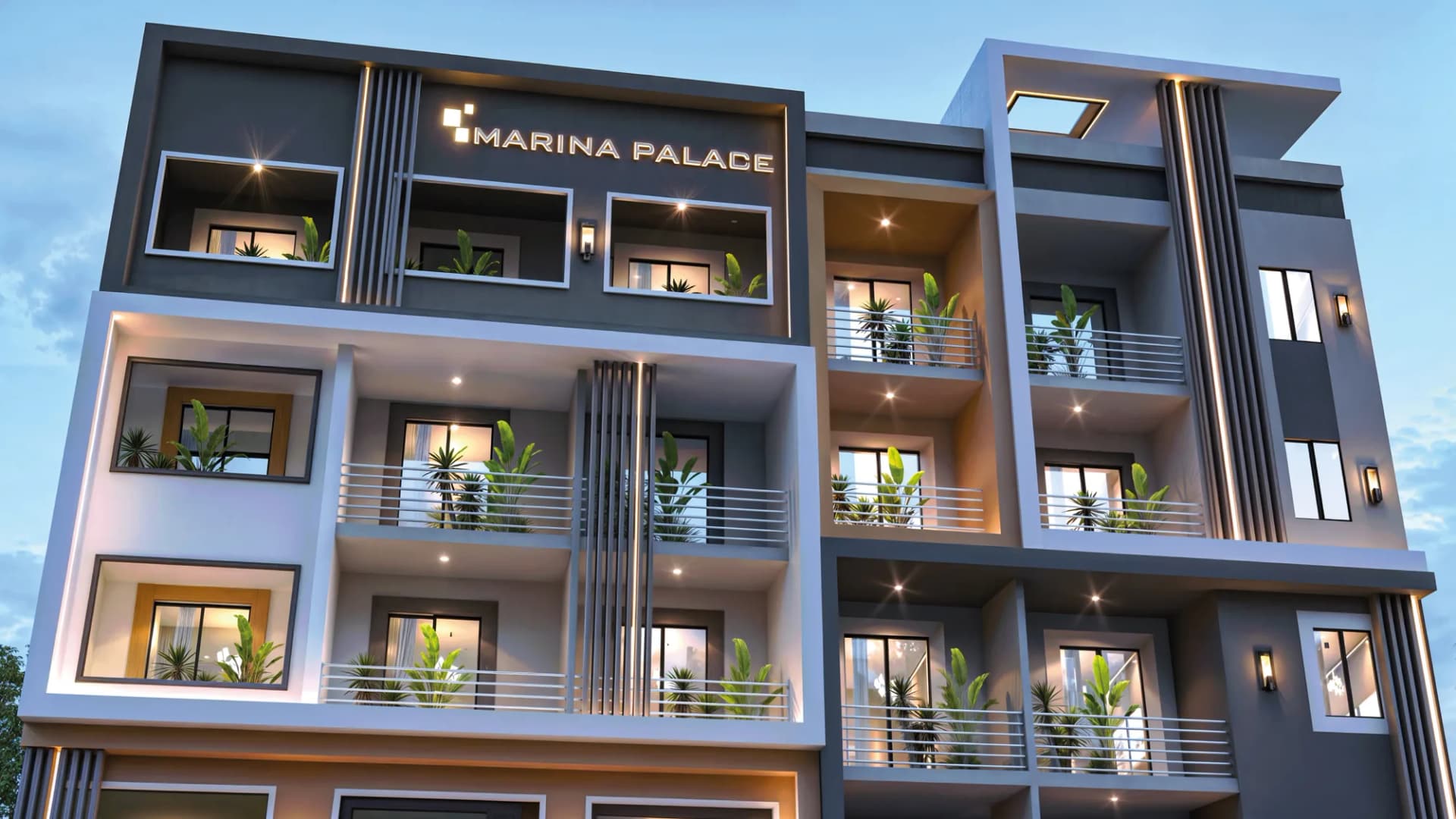 Marina Palace pool and recreation area