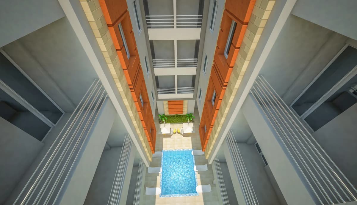 Marina View architectural front render
