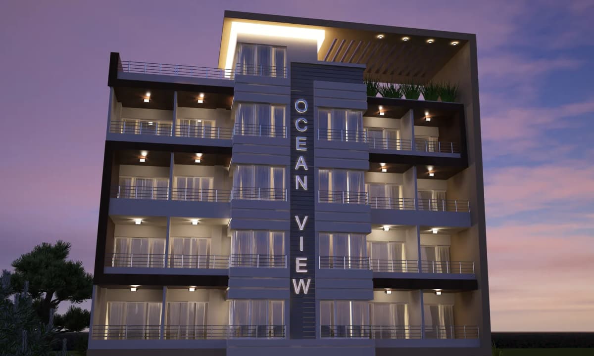 Ocean View night rendering